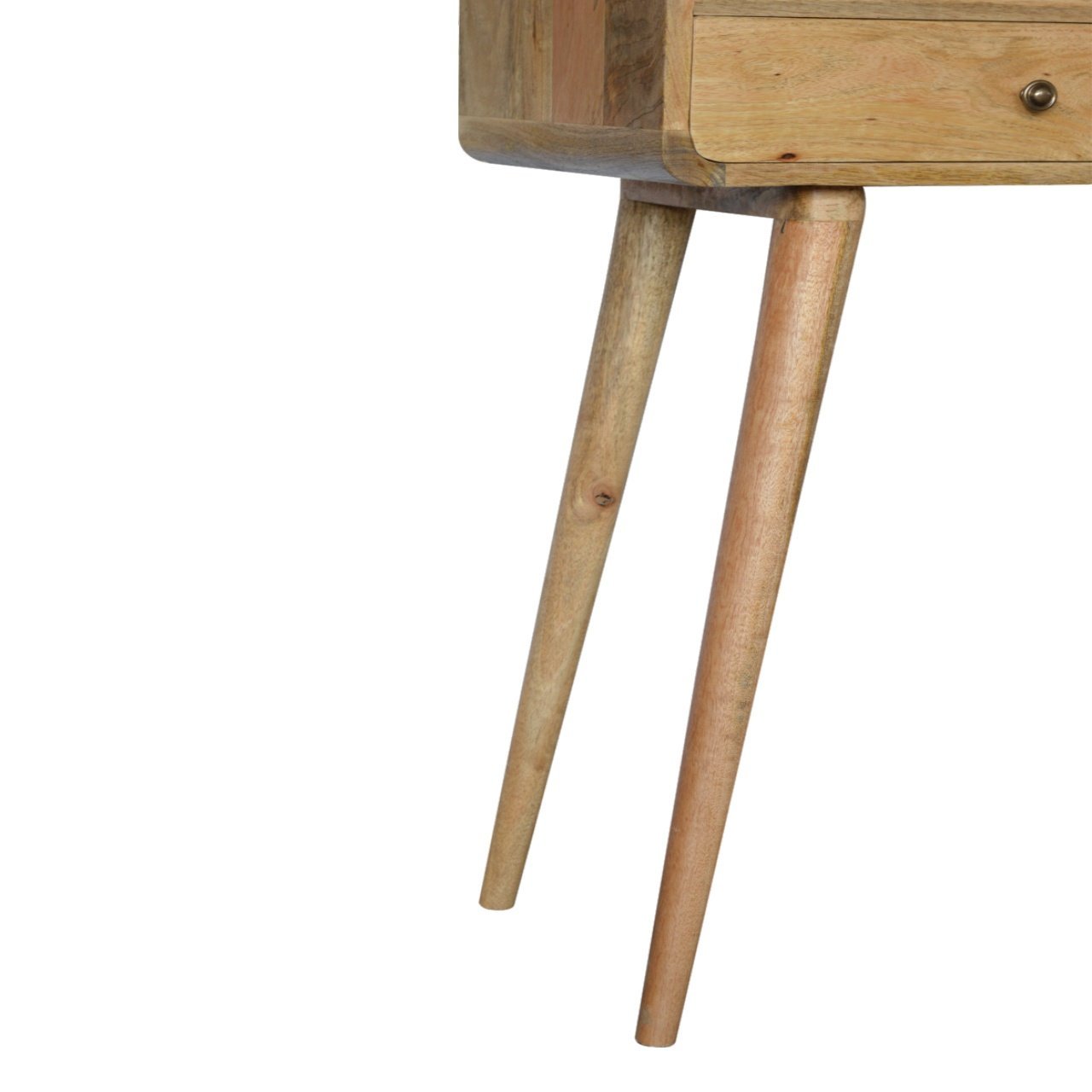 Stół z litego drewna mango – dębowy, 90 cm — model IN714 - obrazek 6