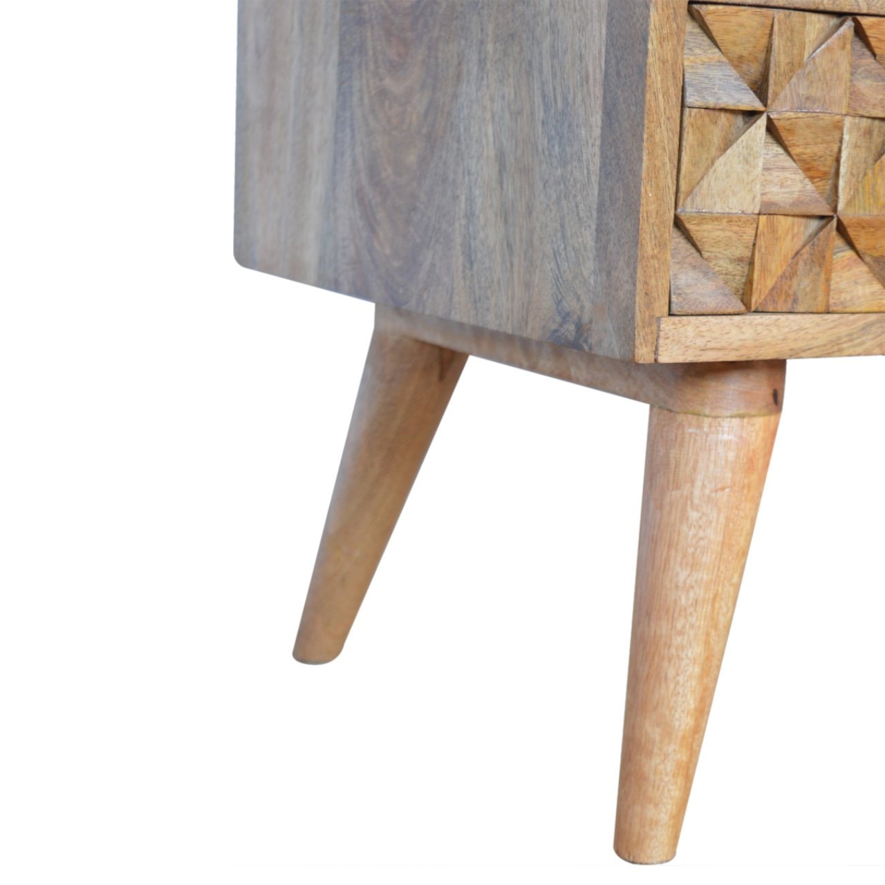 Szafka RTV Artisan IN719 – lite drewno mango, wykończenie dębowe - obrazek 6