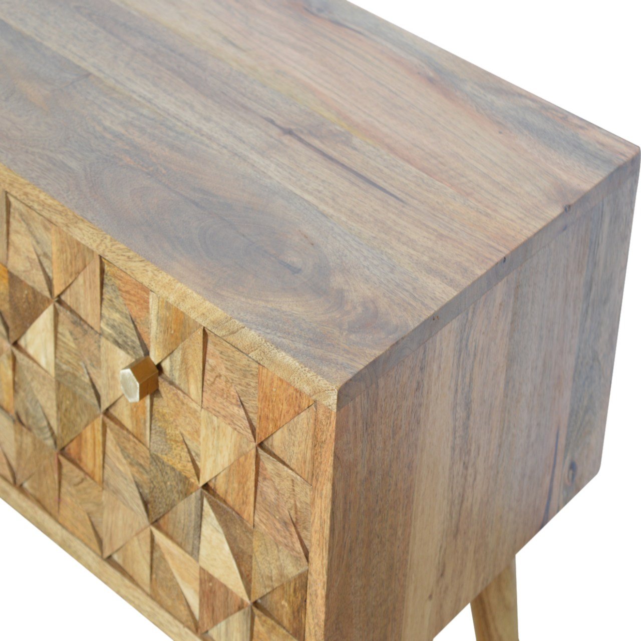 Ławka Artisan IN722 – lite drewno mango, wykończenie dębowe - Image 4