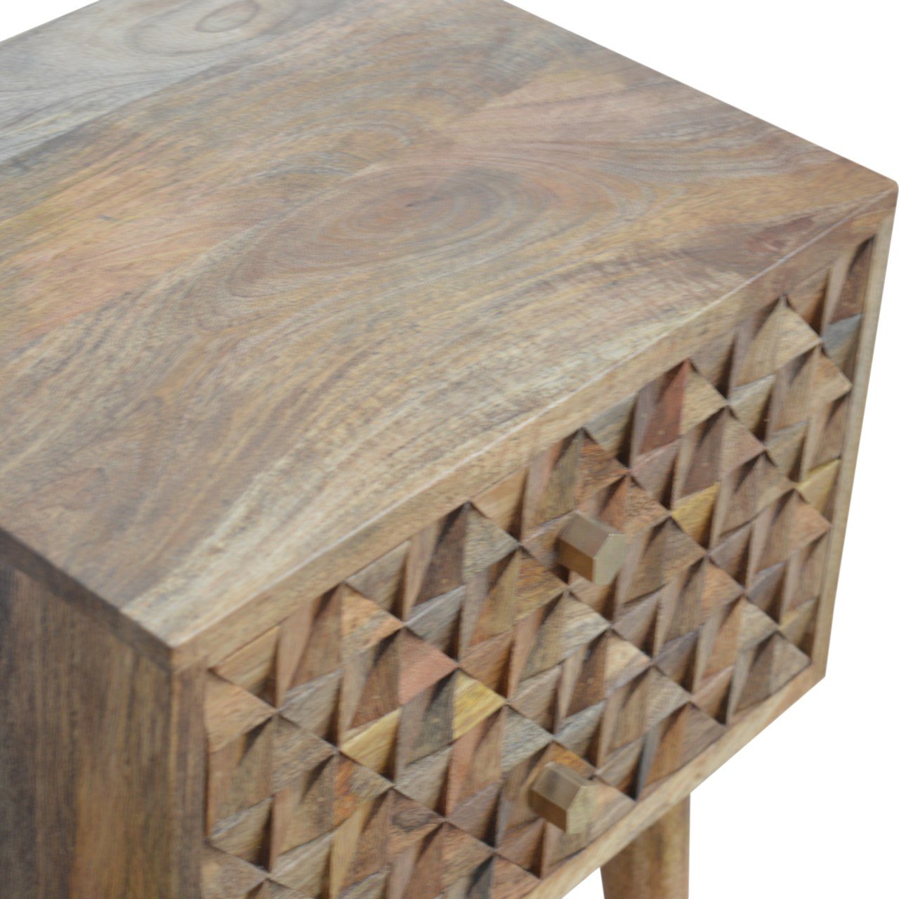 Szafka nocna Artisan IN723 – lite drewno mango, wykończenie dębowe - Image 6