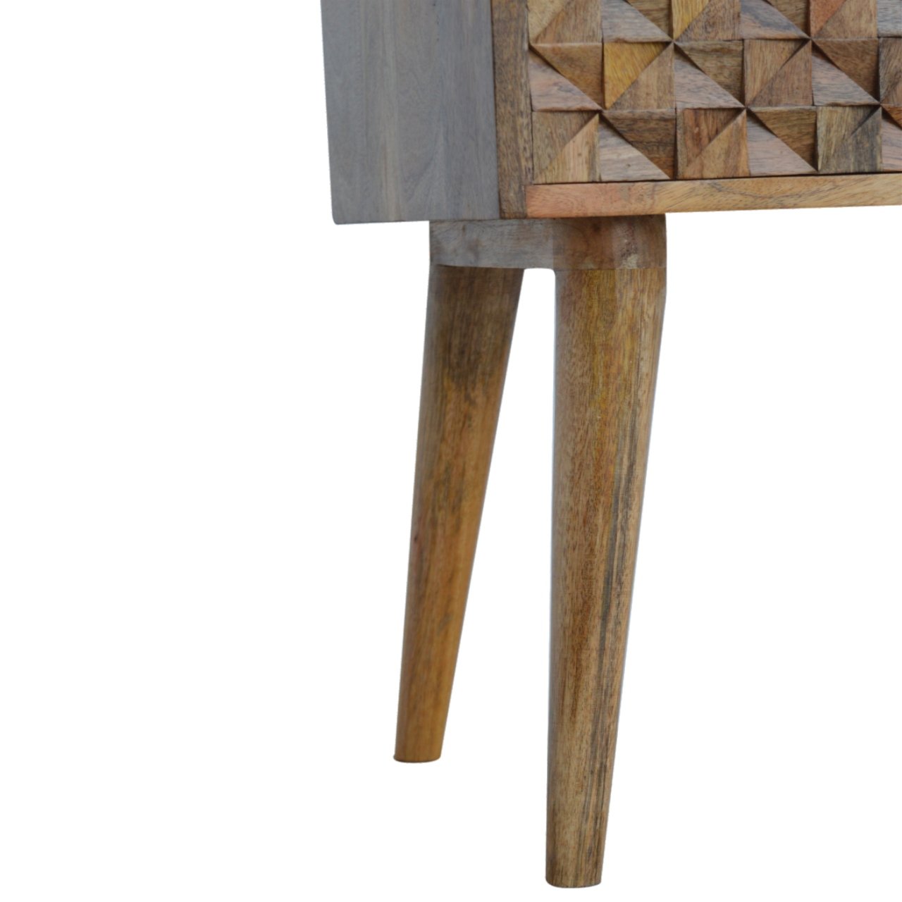 Szafka nocna Artisan IN723 – lite drewno mango, wykończenie dębowe - Image 5