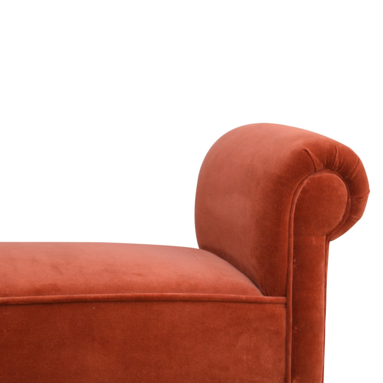 Ławka z litego drewna mango – orzechowa, 101 cm — model IN777 - obrazek 4