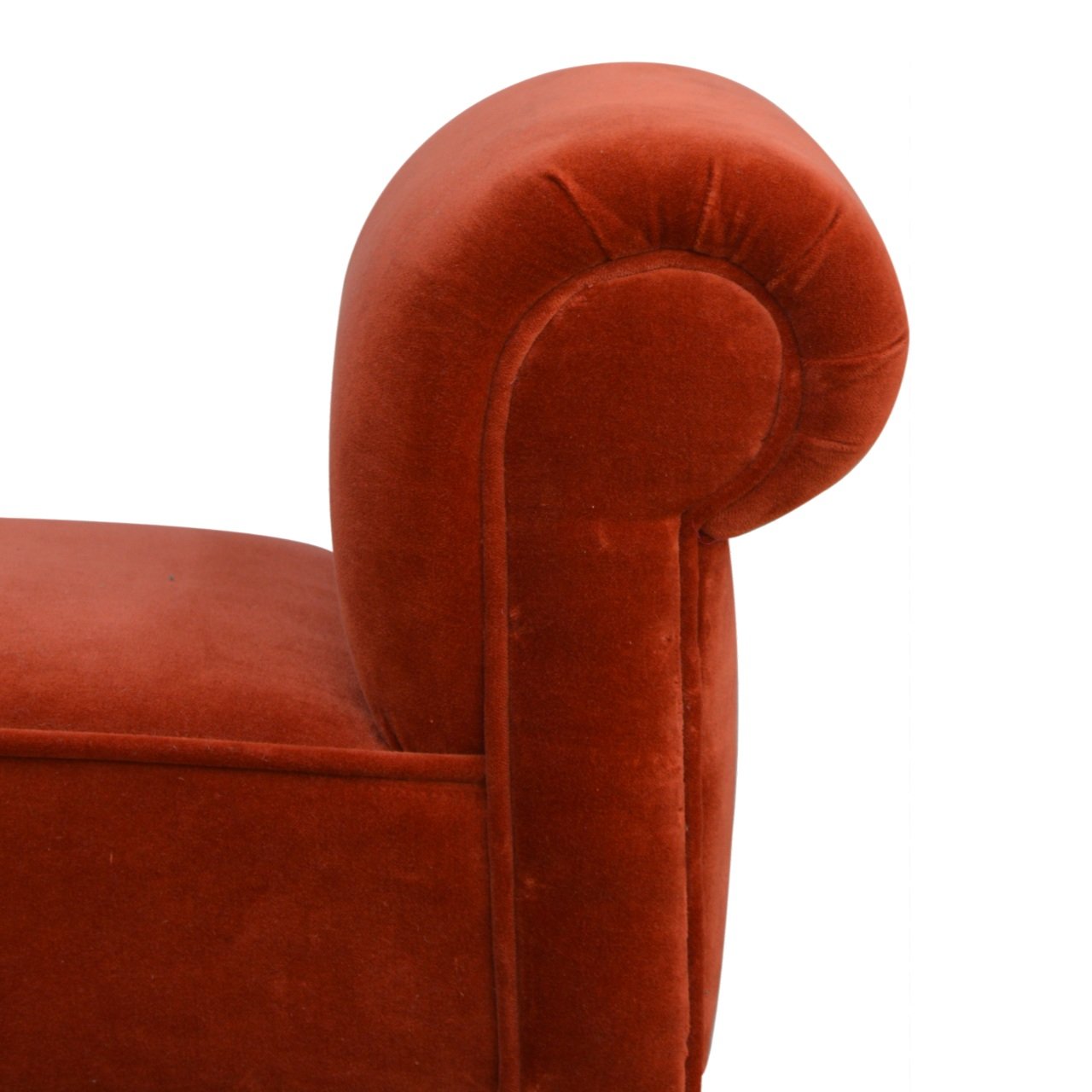 Ławka z litego drewna mango – orzechowa, 101 cm — model IN777 - obrazek 5