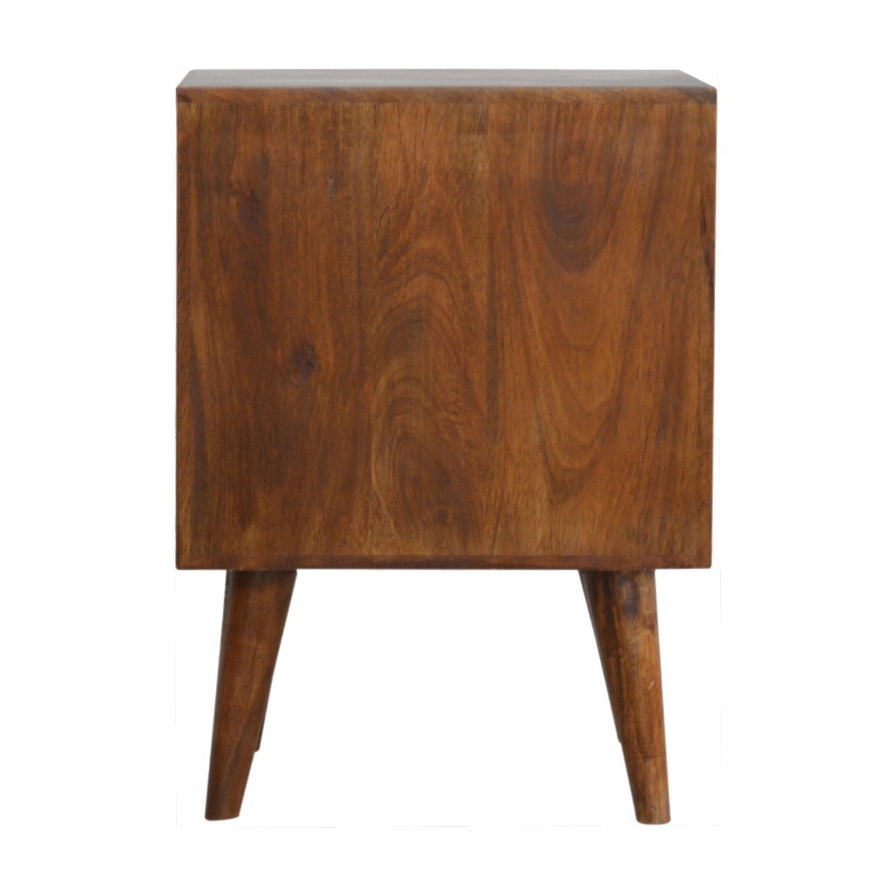 Szafka nocna z litego drewna mango – kasztanowa, 40 cm — model IN781 - Image 8