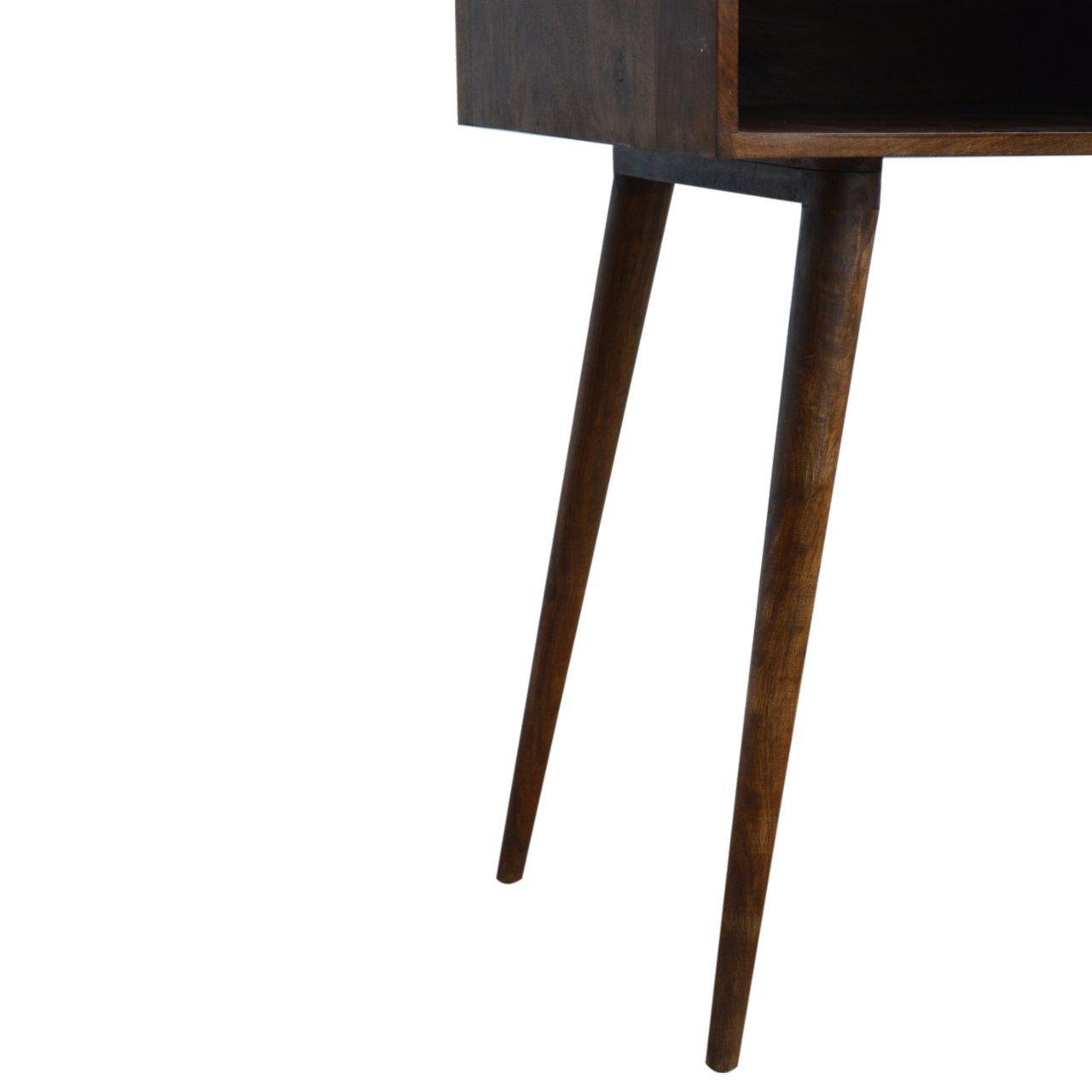 Biurko z litego drewna mango – kasztanowe, 88 cm — model IN784 - obrazek 6