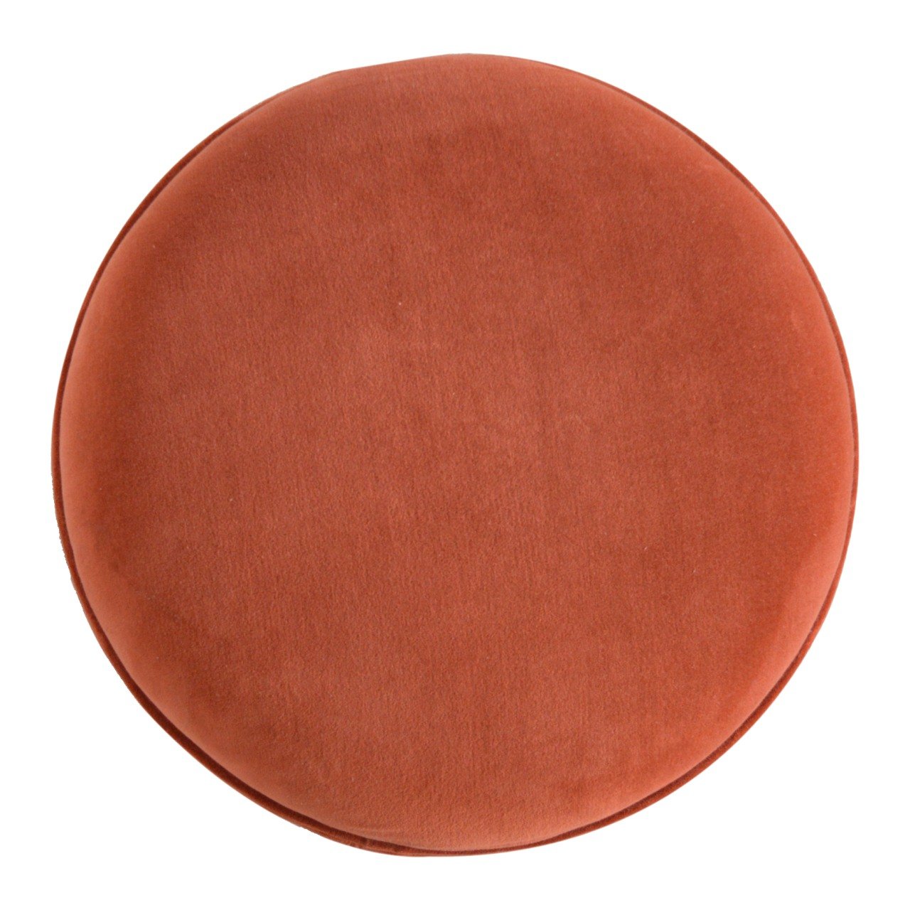 Pufa z litego drewna mango – orzechowa, 45 cm - Image 5