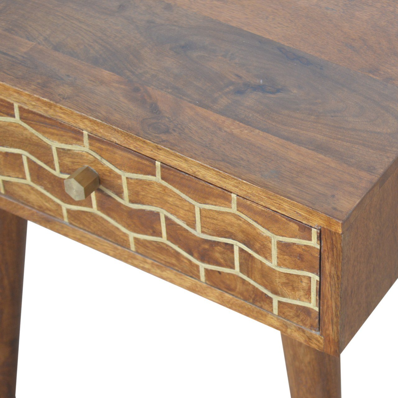Szafka nocna Artisan In842 – lite drewno mango, wykończenie kasztanowe - Image 6