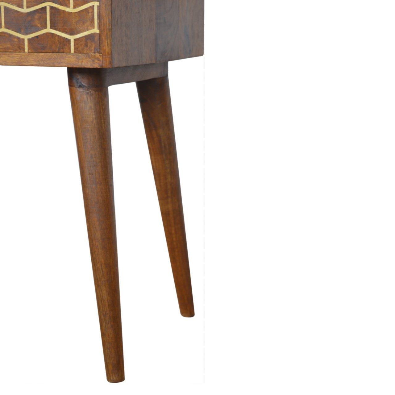 Szafka nocna Artisan In842 – lite drewno mango, wykończenie kasztanowe - Image 5