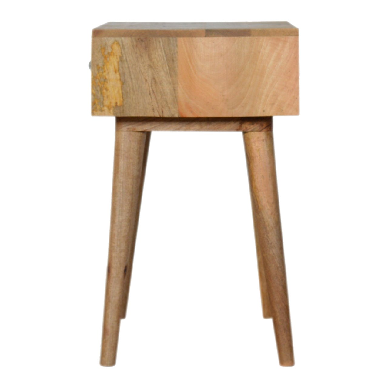 Szafka nocna z litego drewna mango – dębowa, 45 cm — model IN843 - Image 7