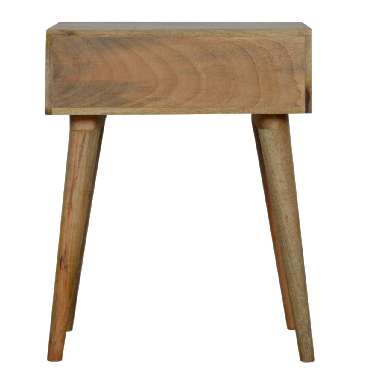 Szafka nocna z litego drewna mango – dębowa, 45 cm — model IN843 - Image 8