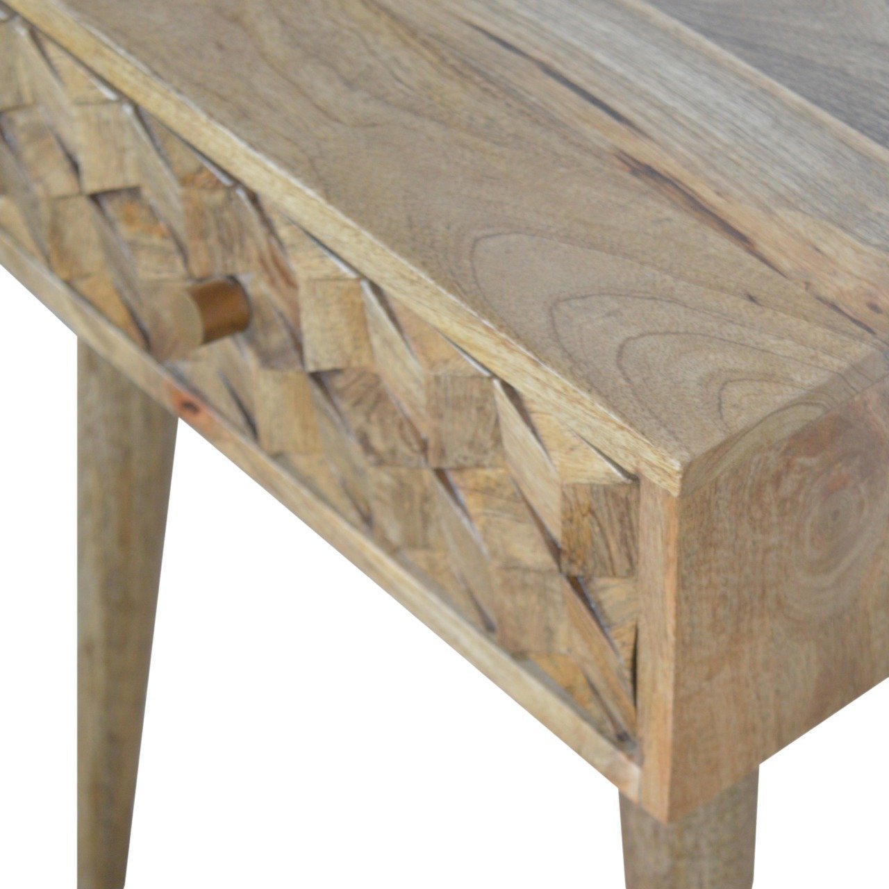Szafka nocna Cube Carved z rzeźbioną szufladą - obrazek 5