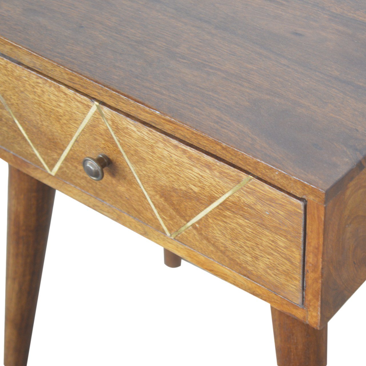 Szafka nocna Artisan IN846 – lite drewno mango, wykończenie kasztanowe - Image 6