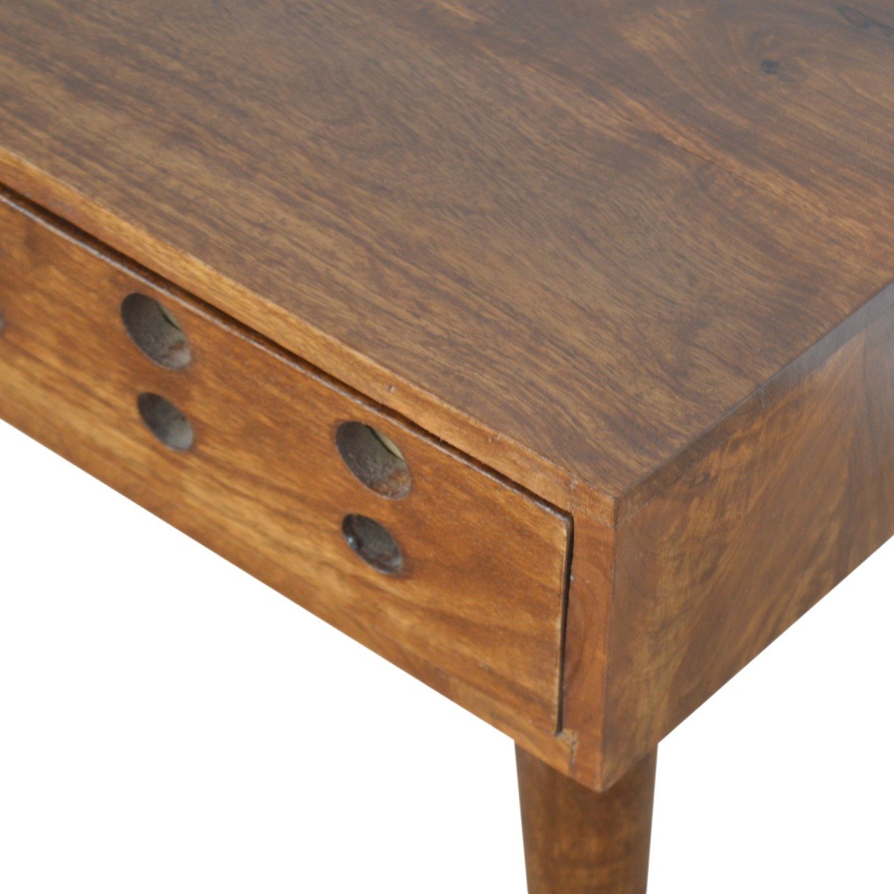 Szafka nocna z litego drewna mango – kasztanowa, 45 cm — model IN847 - Image 6