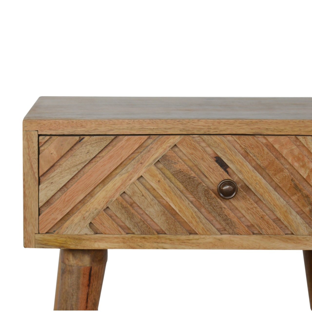 Szafka nocna Artisan IN849 – lite drewno mango, wykończenie dębowe - Image 4