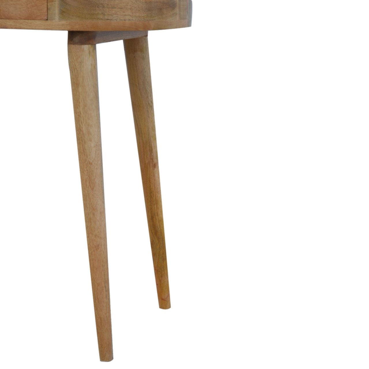Konsola z litego drewna mango – dębowa, 80 cm - Image 4