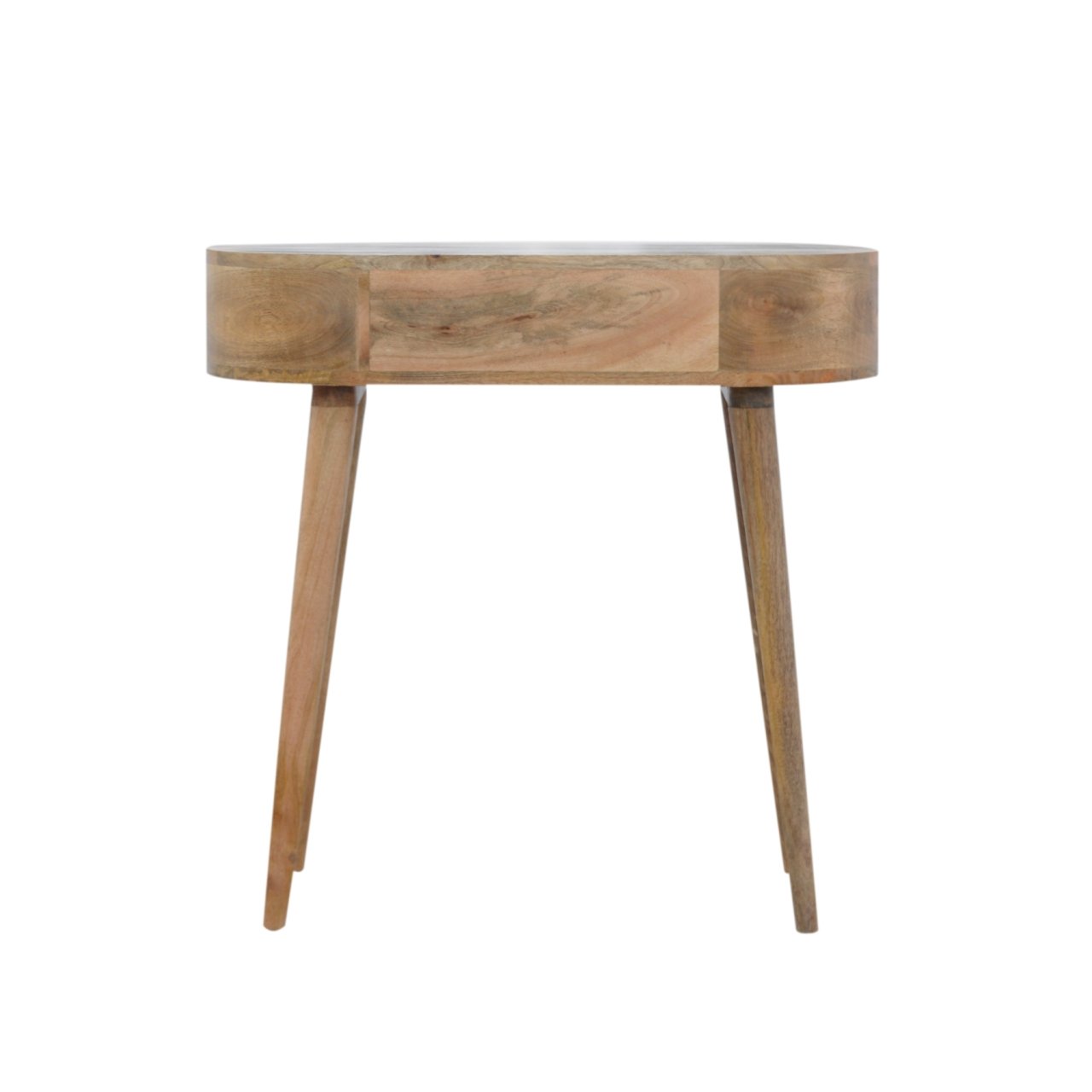 Konsola z litego drewna mango – dębowa, 80 cm - Image 8