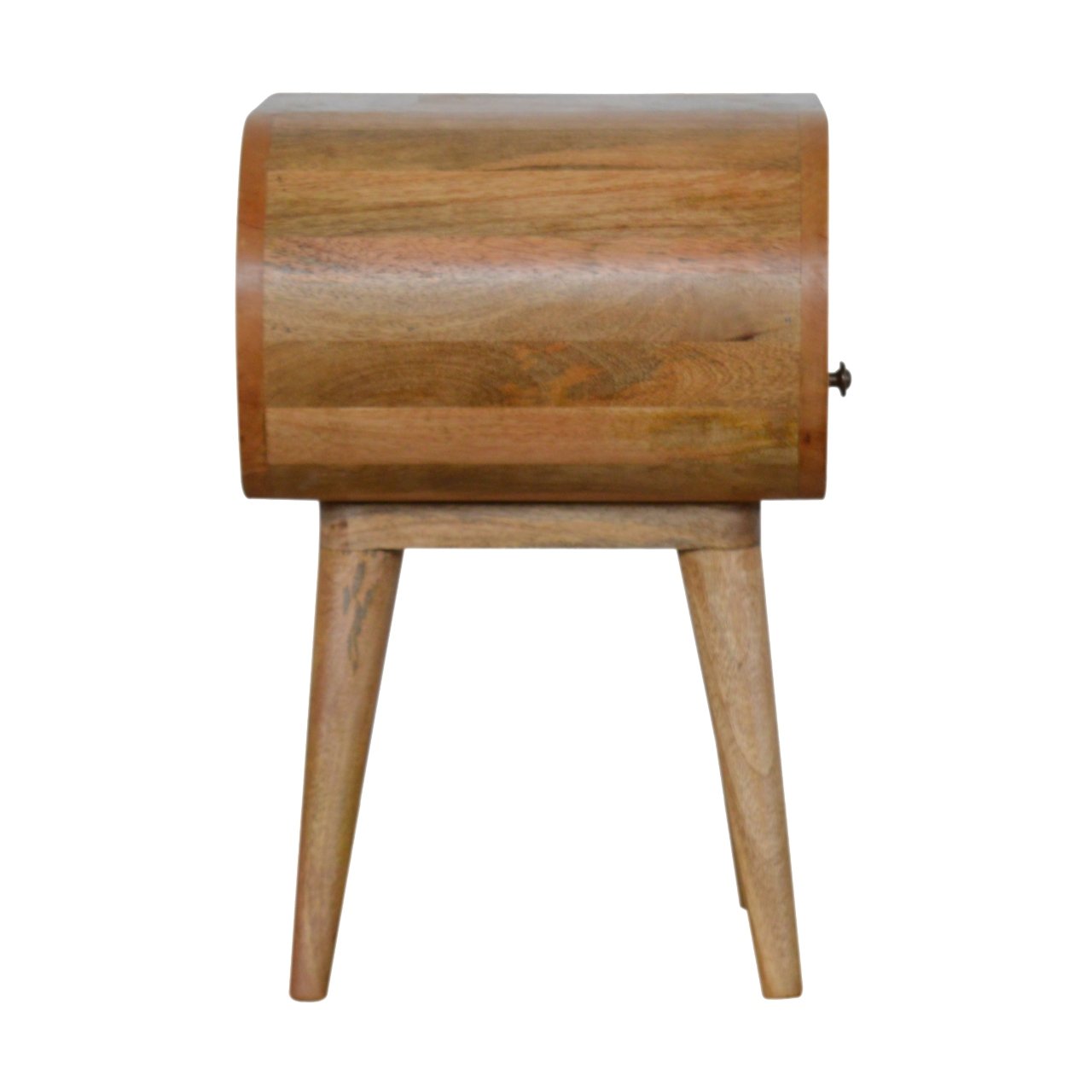 Szafka nocna z litego drewna mango – dębowa, 45 cm — model In858 - obrazek 7