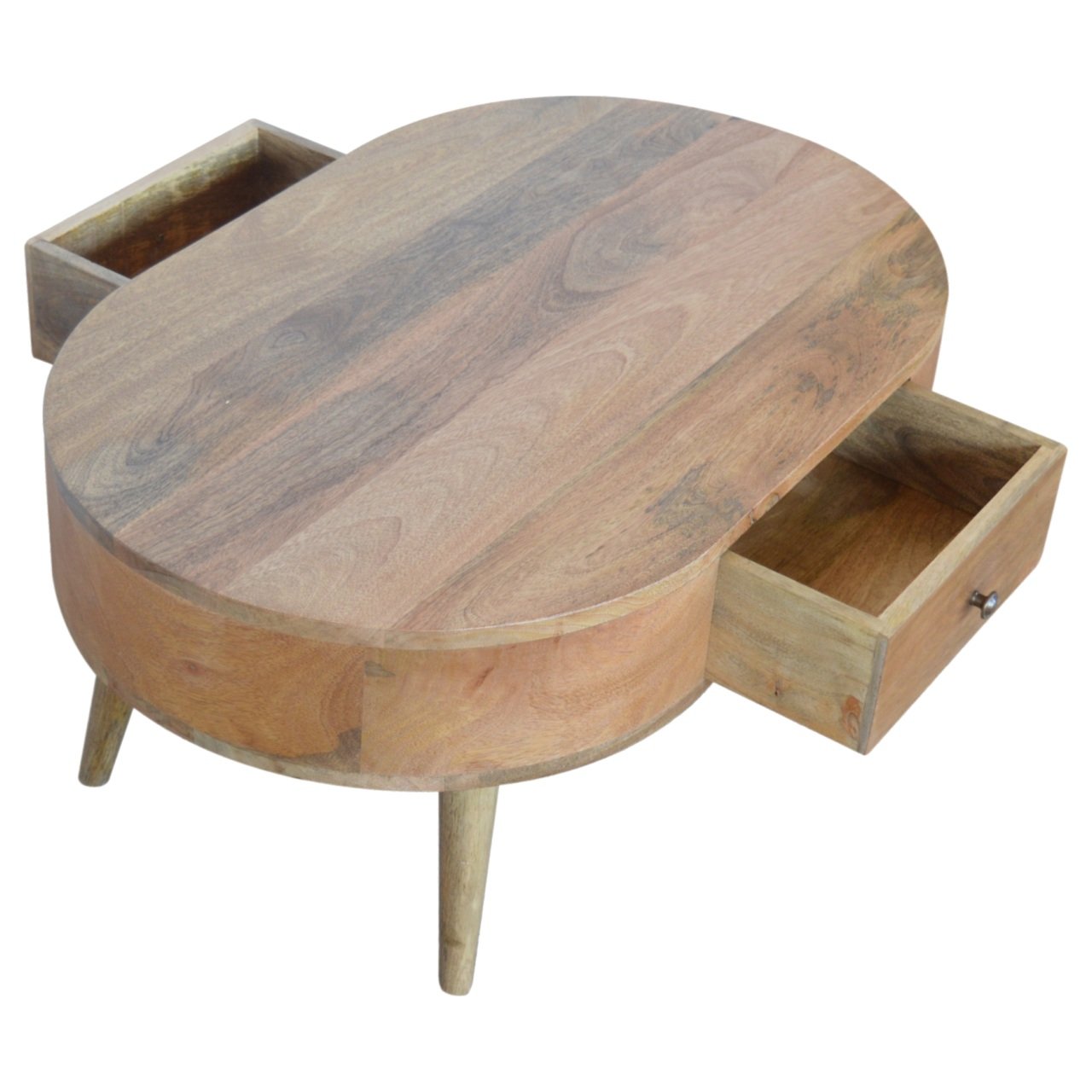 Stolik kawowy Artisan IN861 – lite drewno mango, wykończenie dębowe - Image 6