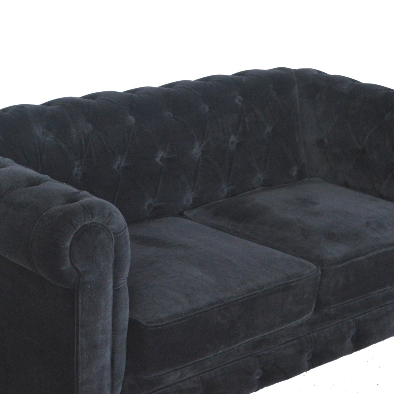 Sofa z litego drewna mango – orzechowa, 150 cm — model IN876 - Image 3