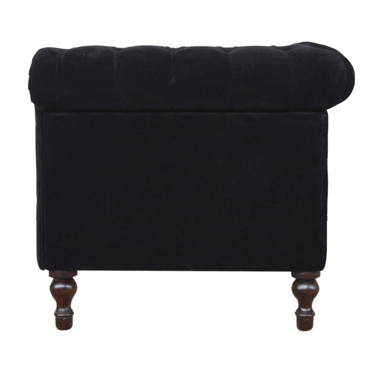 Sofa z litego drewna mango – orzechowa, 150 cm — model IN876 - Image 5