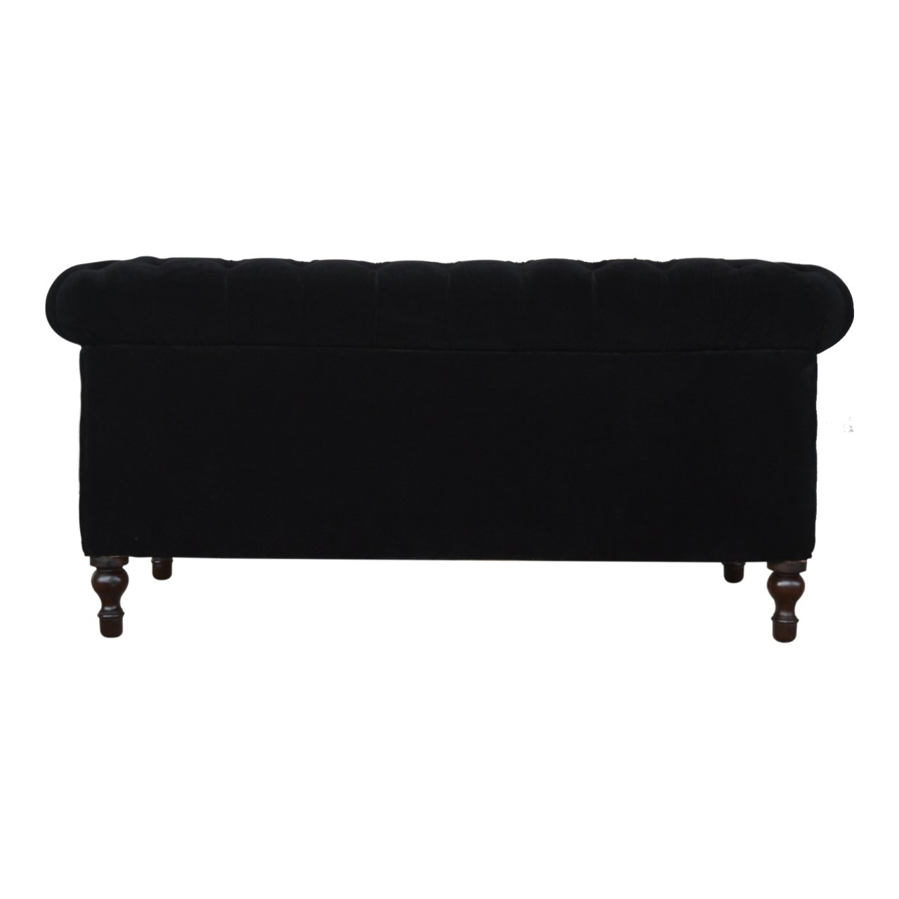 Sofa z litego drewna mango – orzechowa, 150 cm — model IN876 - Image 8