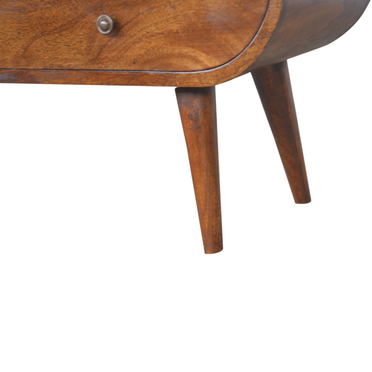 Szafka RTV z litego drewna mango – kasztanowa, 90 cm — model IN899 - Image 6