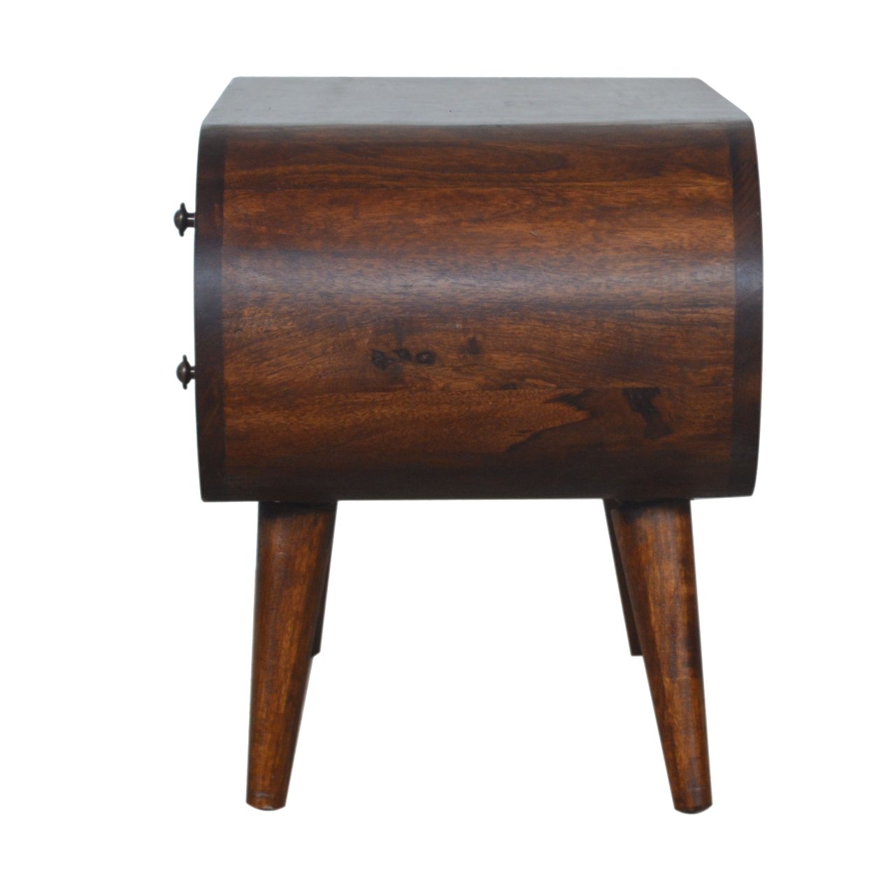 Szafka RTV z litego drewna mango – kasztanowa, 90 cm — model IN899 - Image 7