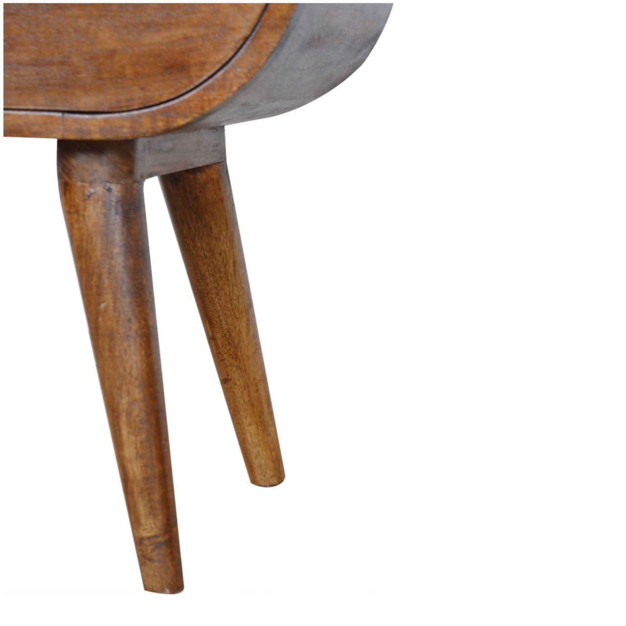 Szafka nocna z litego drewna mango – kasztanowa, 45 cm — model IN902 - Image 6