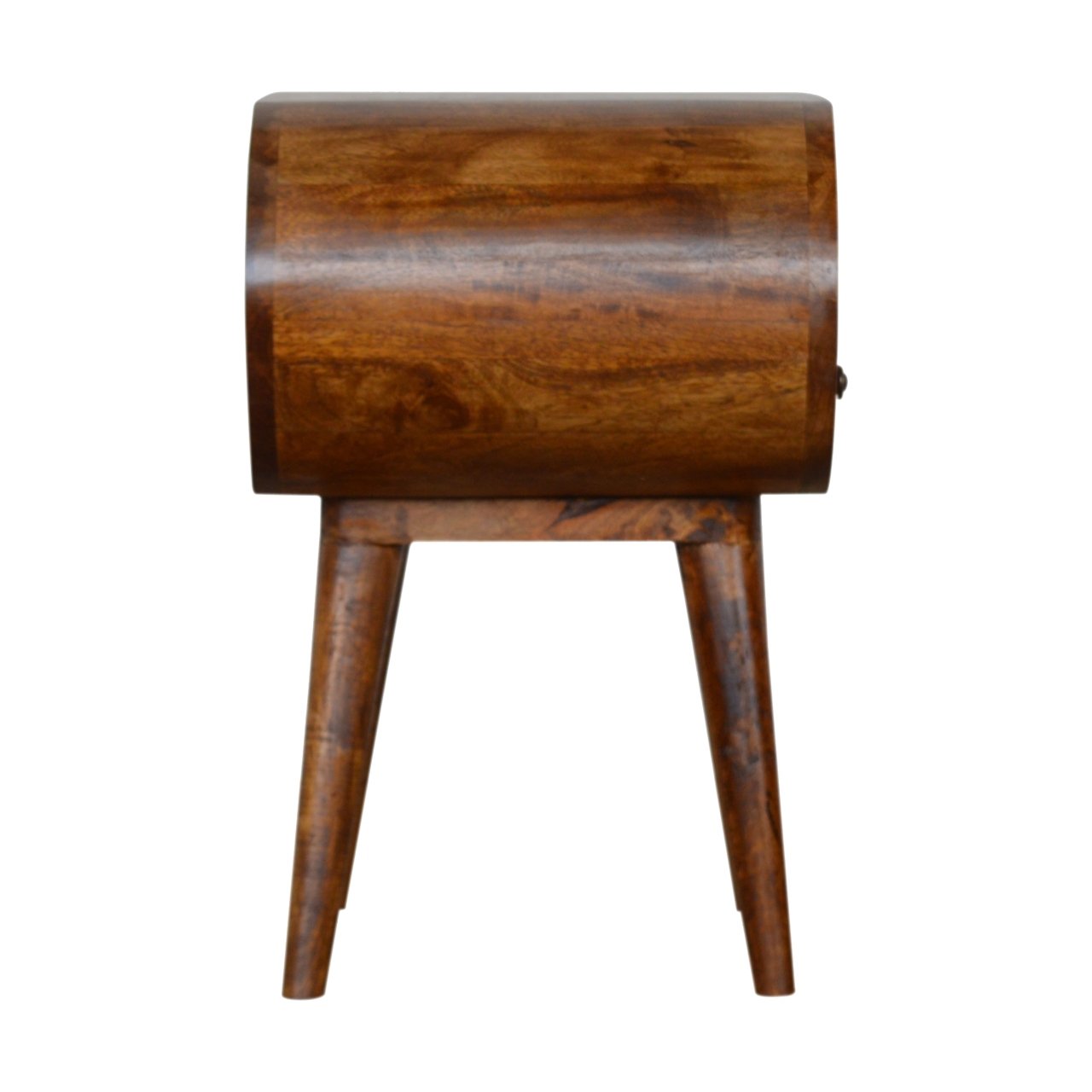Szafka nocna z litego drewna mango – kasztanowa, 45 cm — model IN902 - Image 7