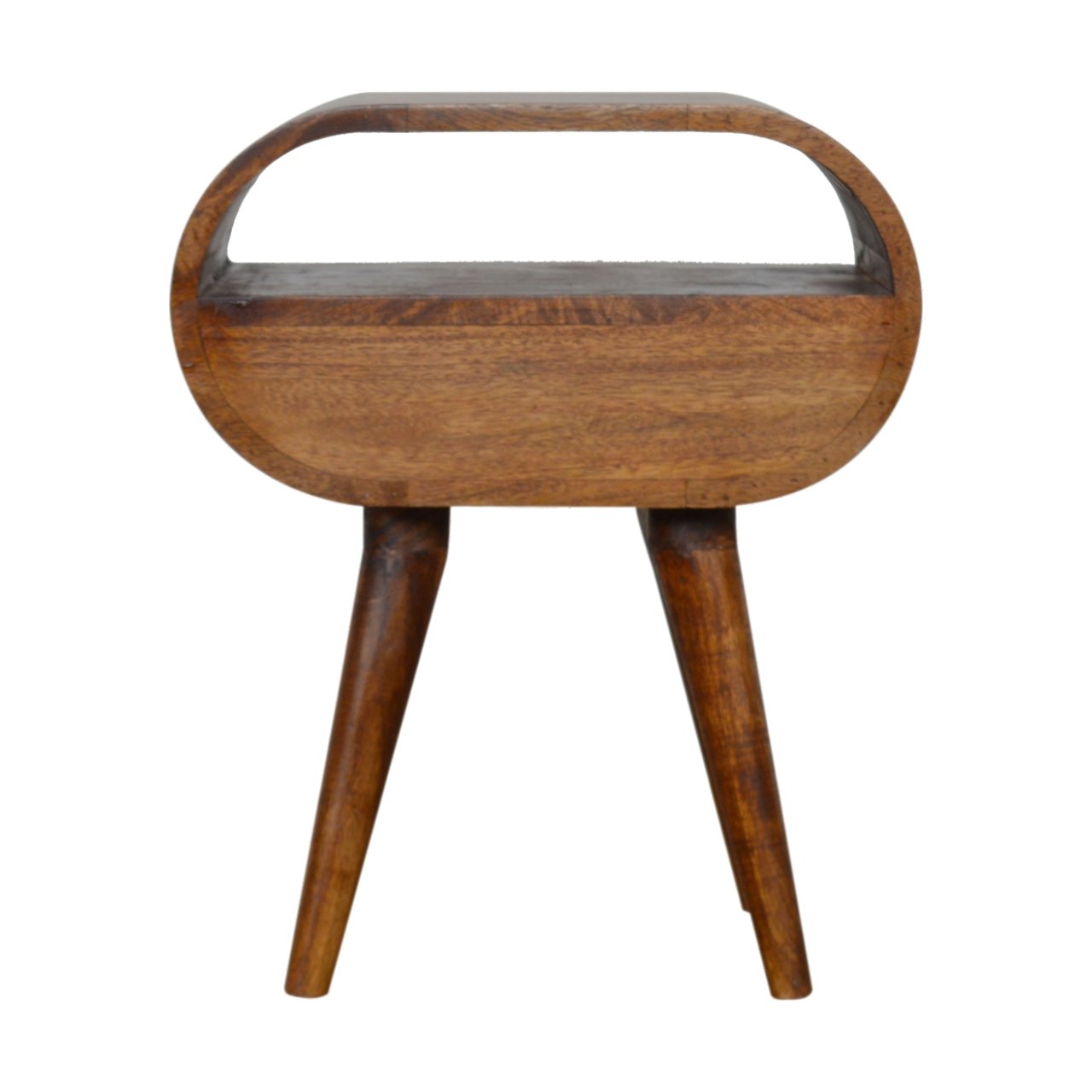 Szafka nocna z litego drewna mango – kasztanowa, 45 cm — model IN902 - Image 8