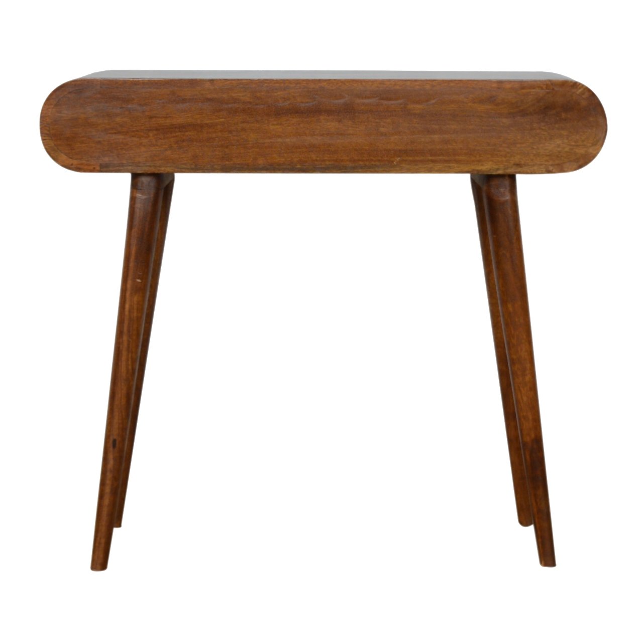 Stół z litego drewna mango – kasztanowy, 90 cm — model IN905 - obrazek 8