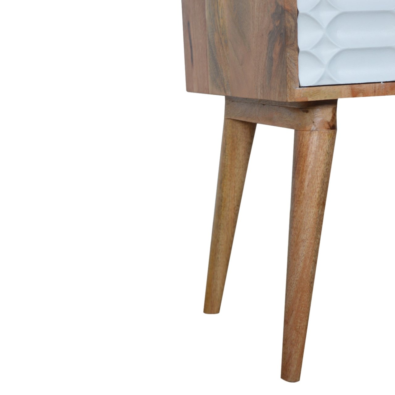 Szafka nocna z litego drewna mango – jasna, 45 cm — model IN916 - Image 6
