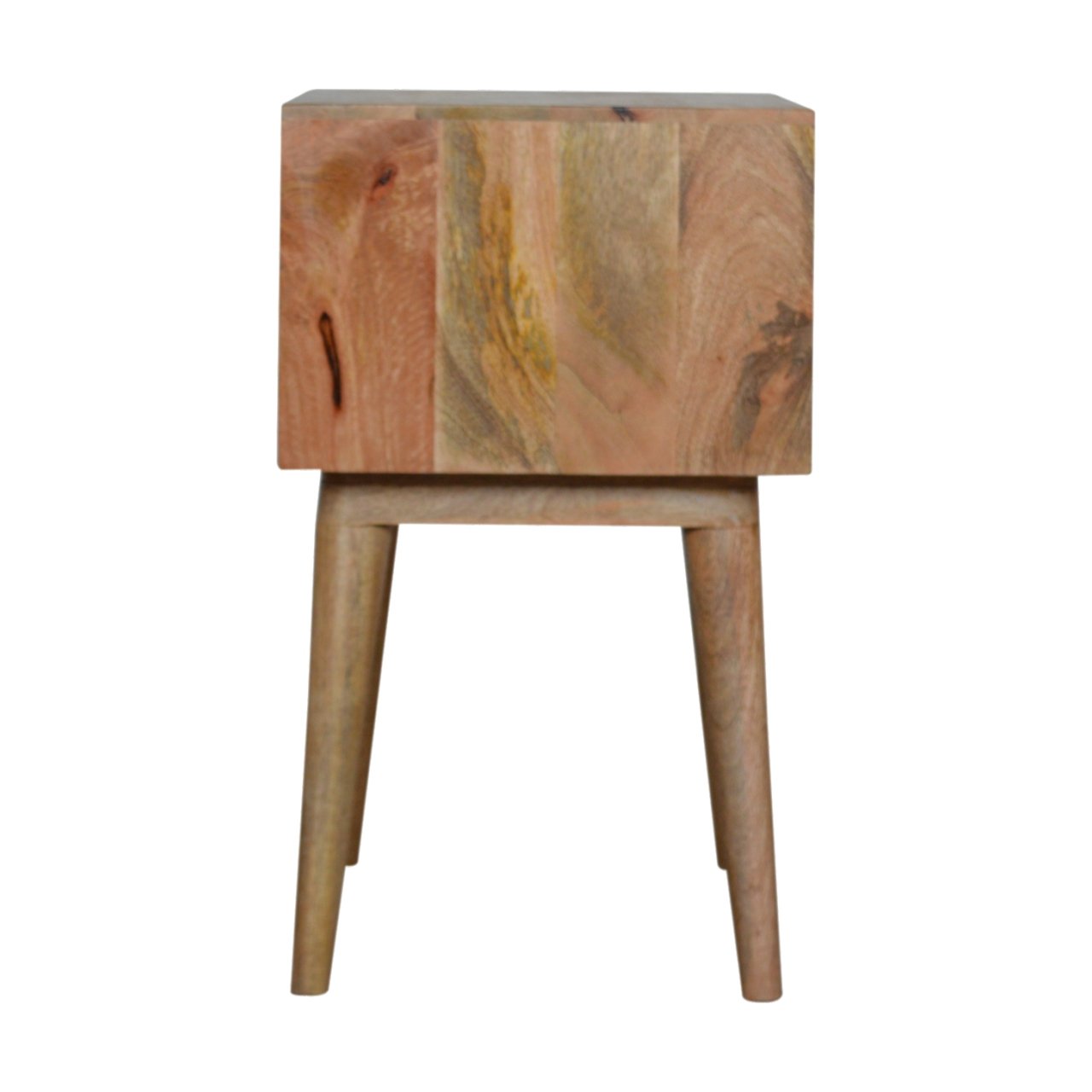 Szafka nocna z litego drewna mango – jasna, 45 cm — model IN916 - Image 7