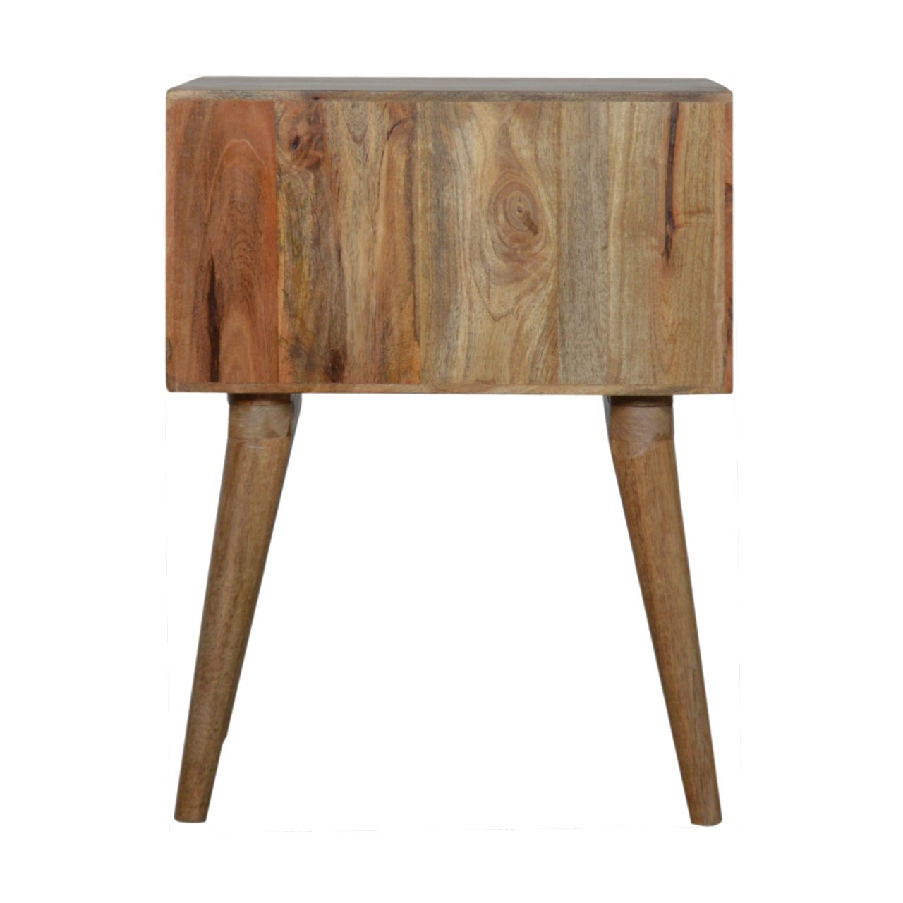 Szafka nocna z litego drewna mango – jasna, 45 cm — model IN916 - Image 8