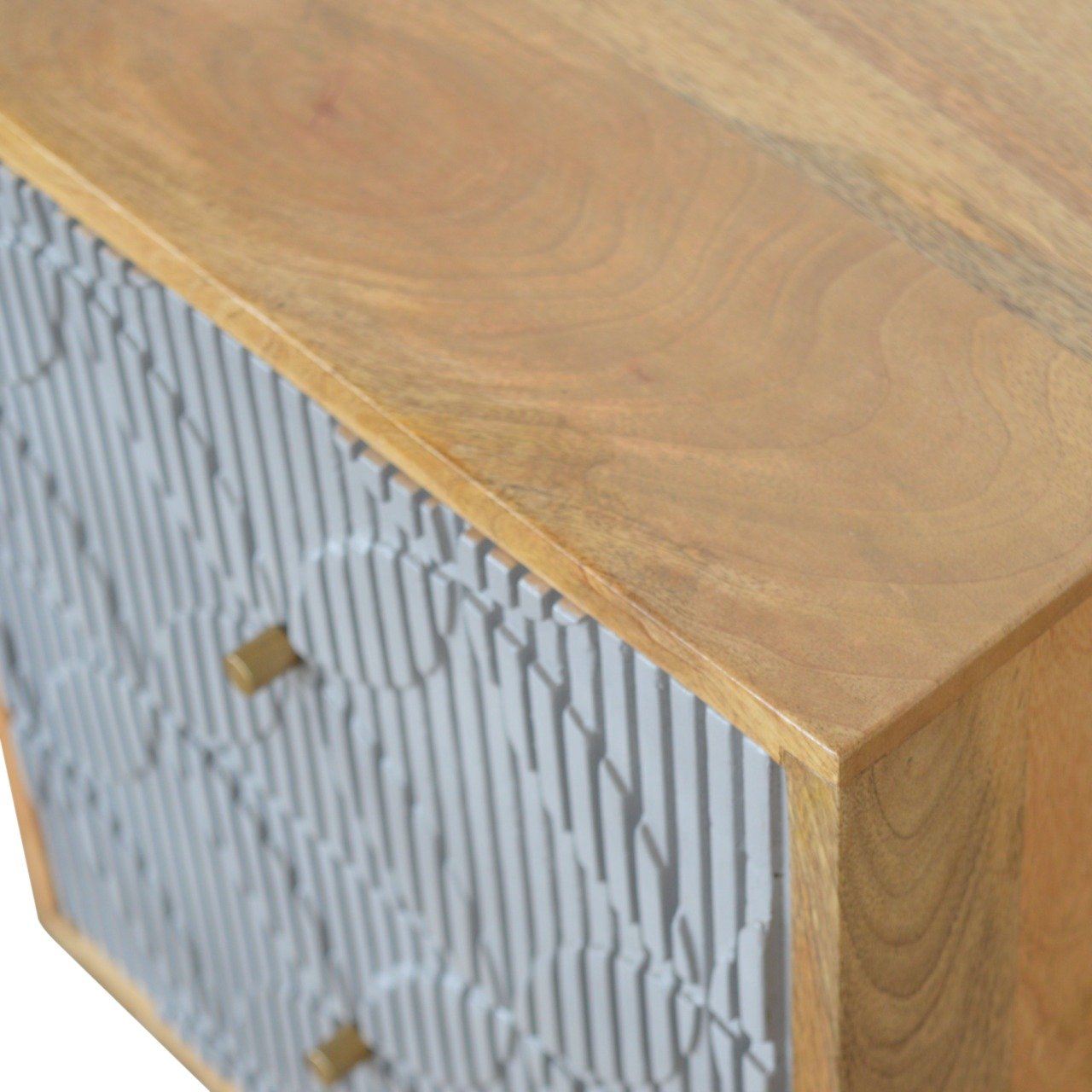 Szafka nocna Artisan IN919 – lite drewno mango, wykończenie dębowe - Image 3
