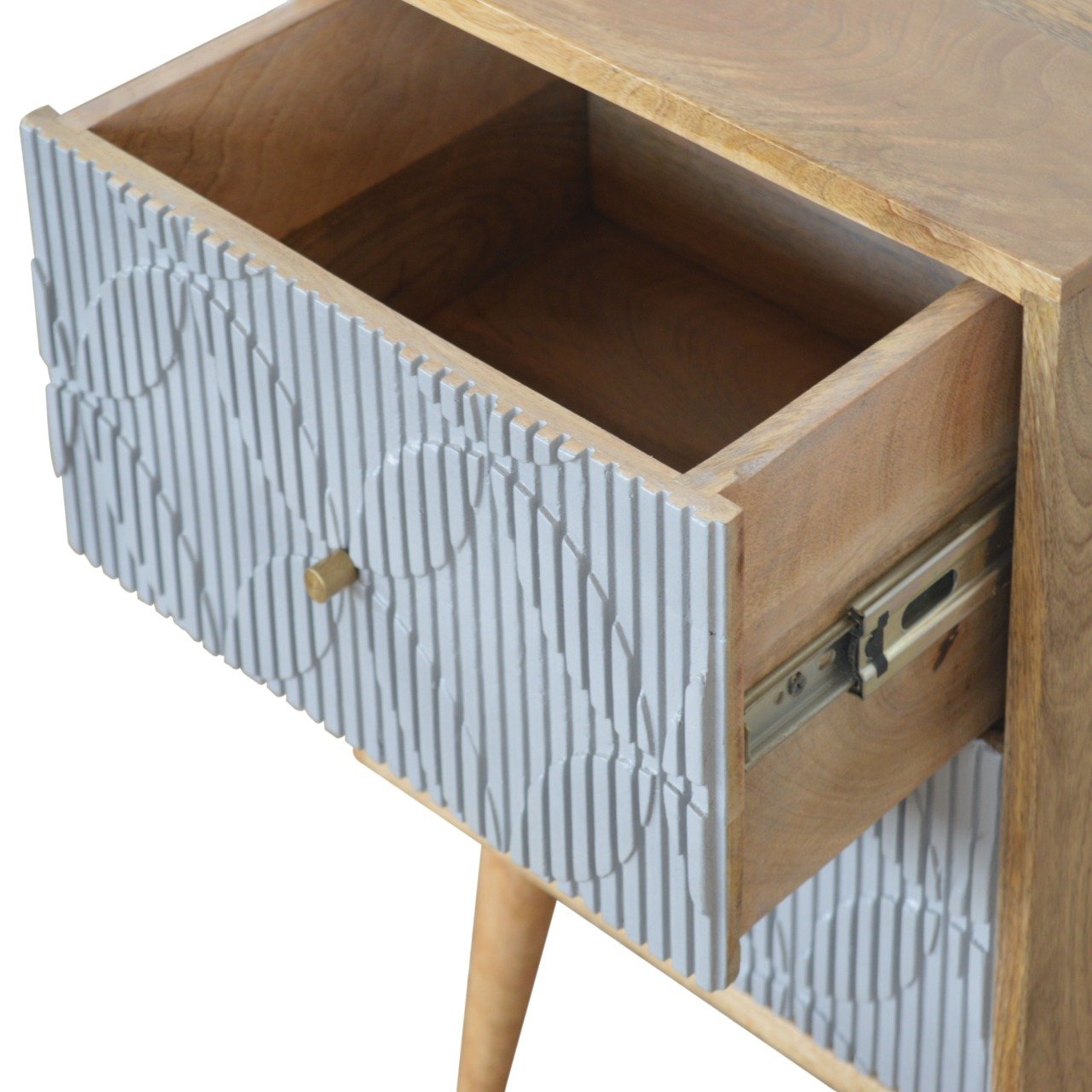 Szafka nocna Artisan IN919 – lite drewno mango, wykończenie dębowe - Image 4