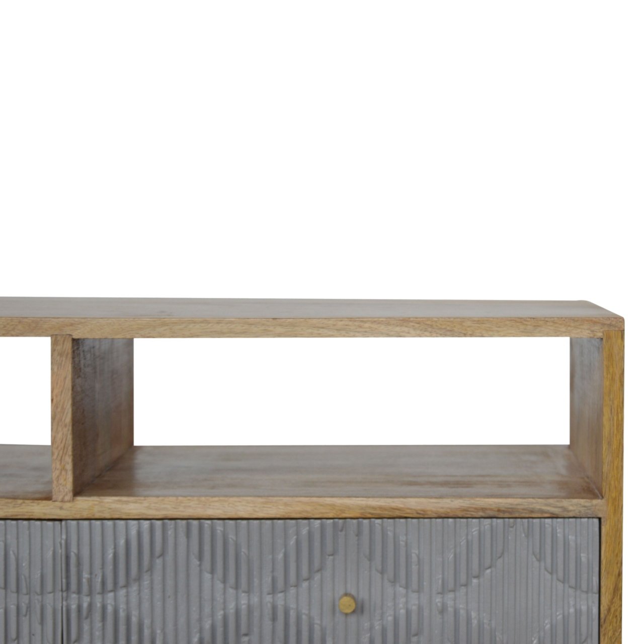 Szafka RTV Artisan IN920 – lite drewno mango, wykończenie dębowe - obrazek 6