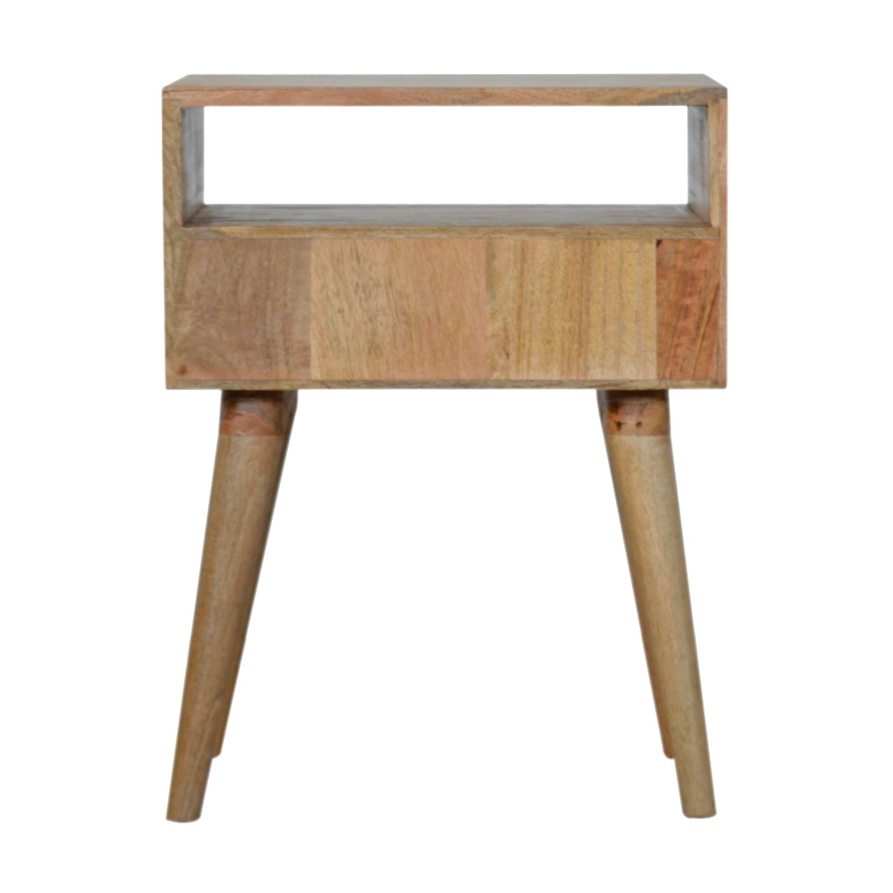 Szafka nocna z litego drewna mango – jasna, 45 cm — model IN922 - Image 8