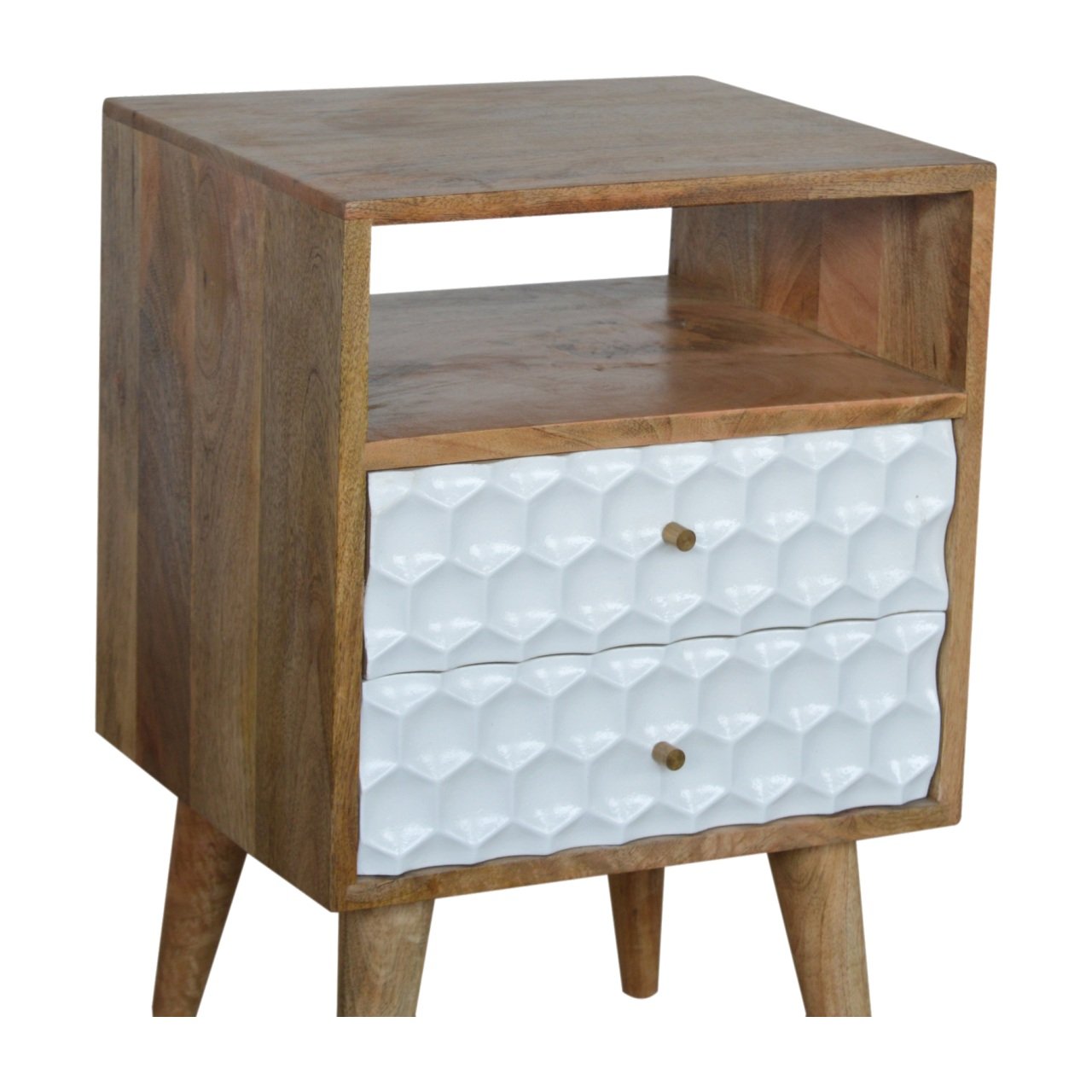 Szafka nocna Artisan IN940 – lite drewno mango, wykończenie jasne - Image 6