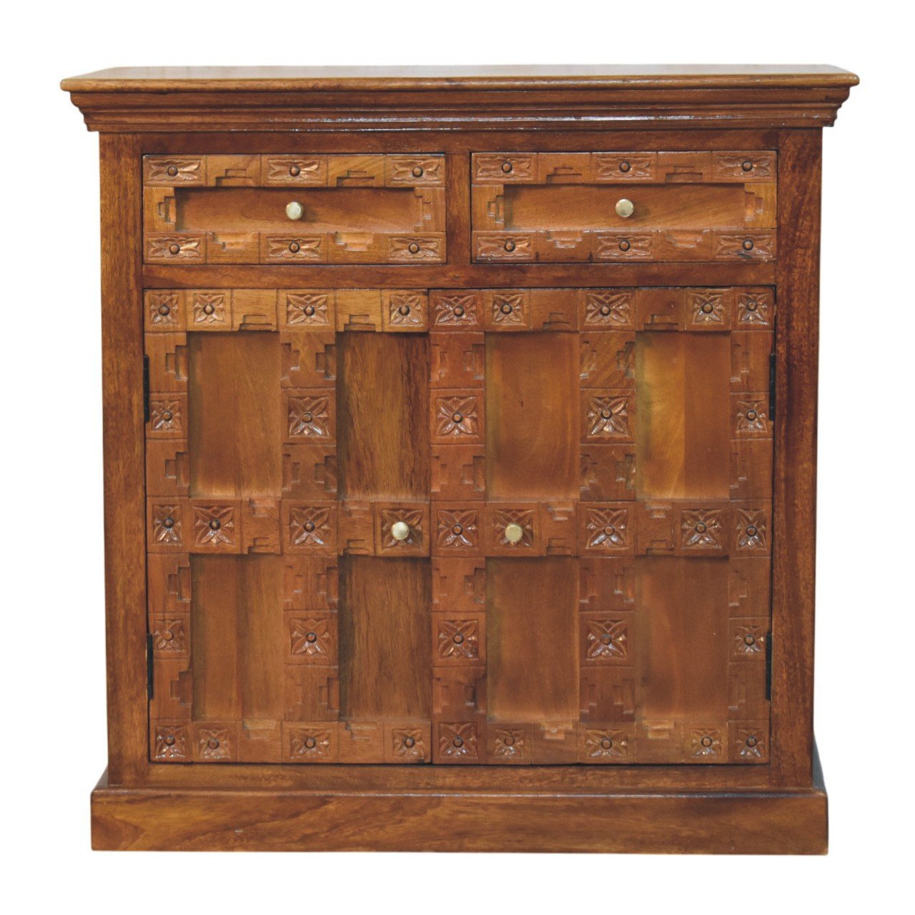 Witryna Artisan IN4535 – lite drewno mango, wykończenie dębowe